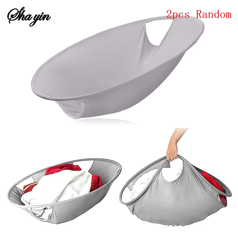 Eprolo portable foldable dirty clothes basket with handles, storage hamper for laundry organization and easy transport.
