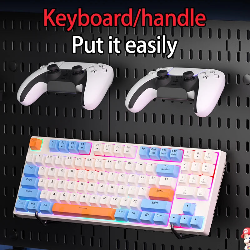 eprolo pegboard combination desktop storage kit with vertical and clip-type pegboards for organized workspace.