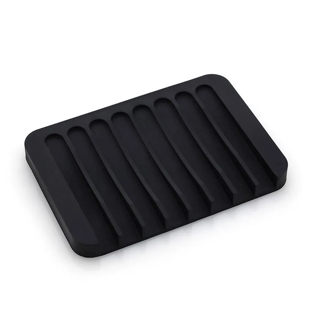 Eprolo free punch soap box with silicone draining soap holder, compact and practical for bathroom or kitchen use