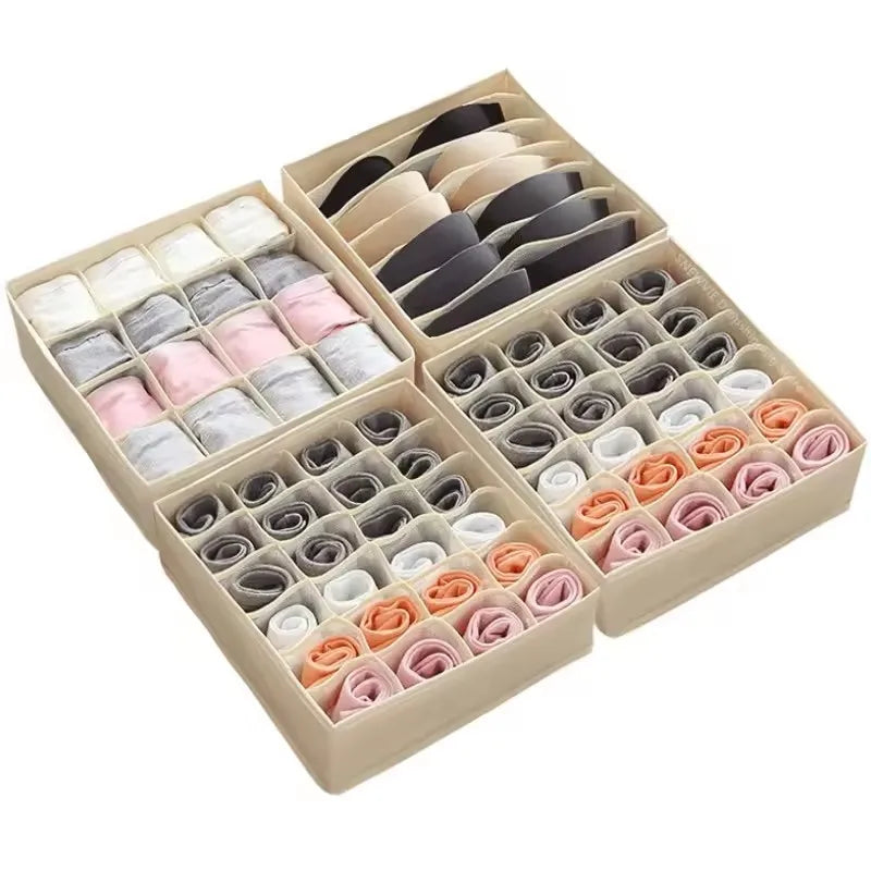 eprolo underwear organizer and bra storage box with compartments for panties and socks, keeping clothing neat and organized
