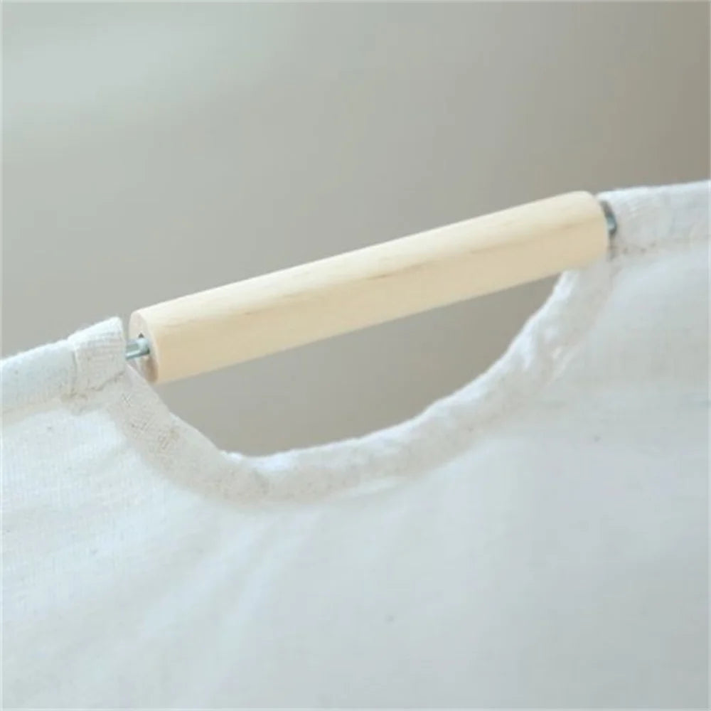 Eprolo waterproof cotton linen laundry basket with fabric organizer for dirty clothes, featuring a sturdy, breathable design.