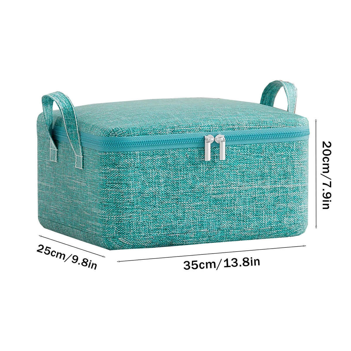 Large capacity foldable quilt storage bag by eprolo, showing a soft fabric bag with a zip closure and handles for clothing and blanket storage.