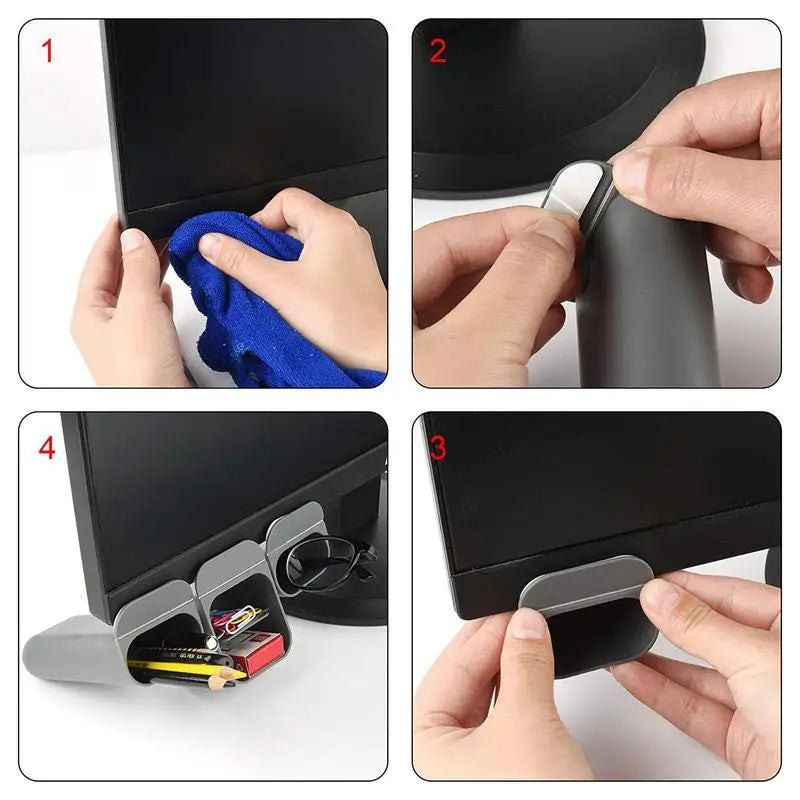 Eprolo screen pen pencil holder on desk, compact desktop paste holder for pens and pencils, with a sleek, modern design.