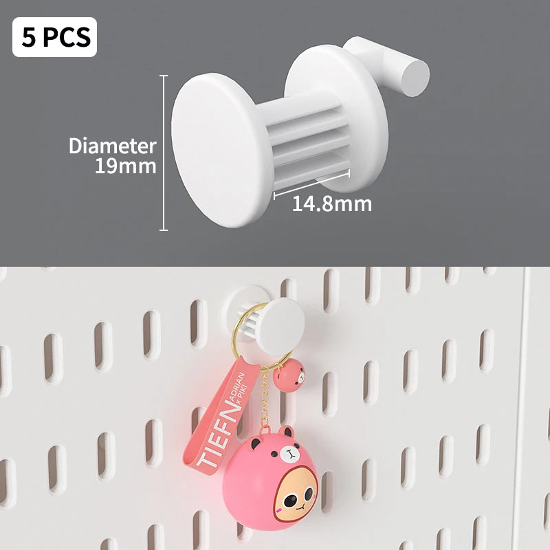 eprolo Home & Office Desktop Pegboard with adjustable standing storage rack and hooks for organizing workspace.