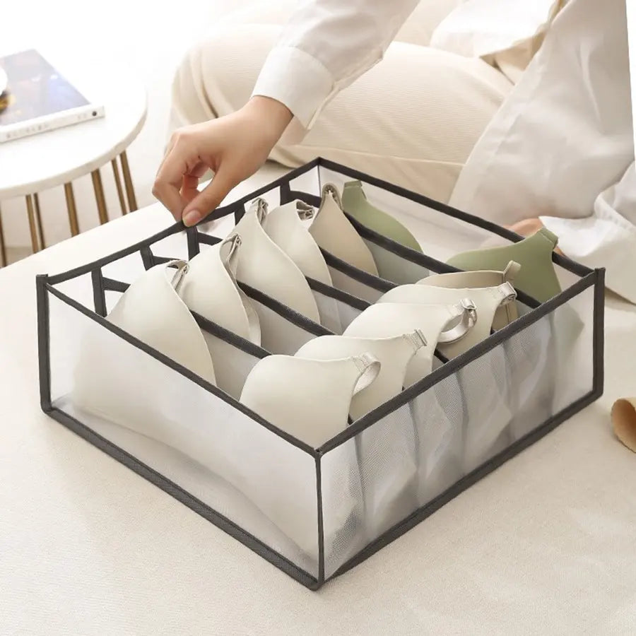 Eprolo house storage box with nylon mesh baby hive drawers for organized cabinet storage and easy access.