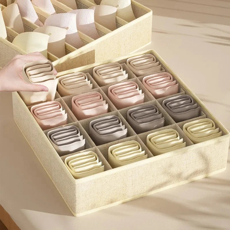 eprolo underwear organizer storage box for bras, panties, and socks, with compartments for neat, organized clothing storage