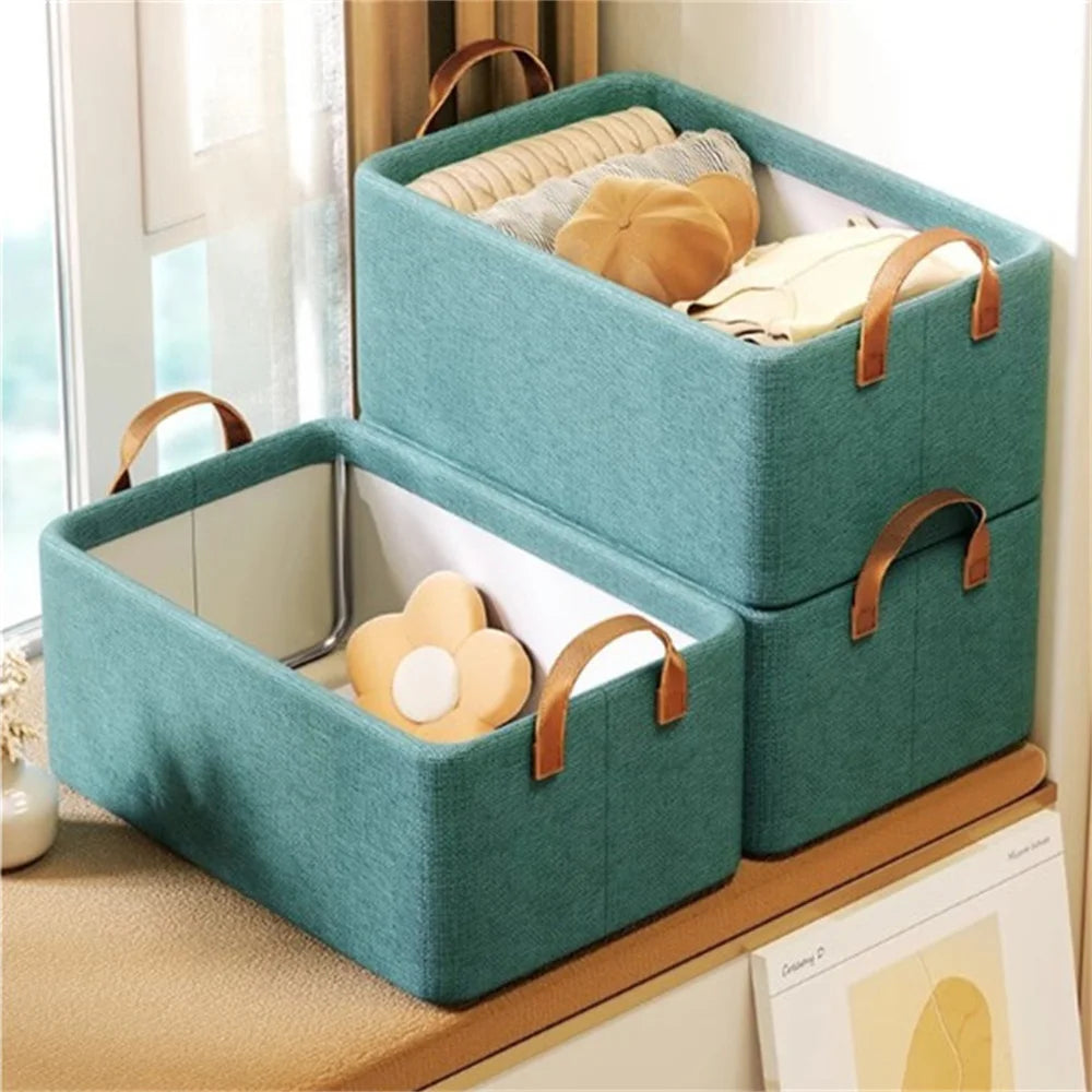 eprolo collapsible clothing organizer for bedroom wardrobe closet, with multiple compartments and foldable design for storage.