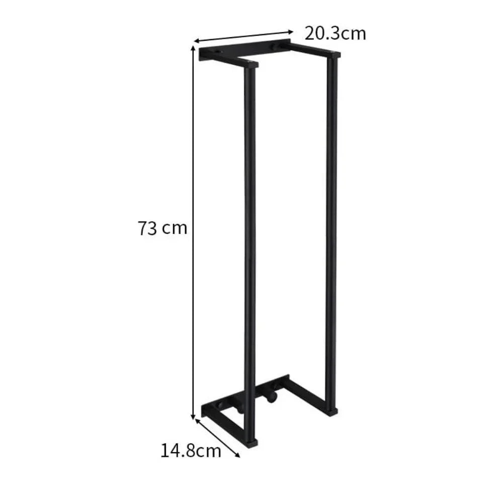 Wall-mounted eprolo bathroom towel rack for rolled towels, featuring multiple bars for organized towel storage.