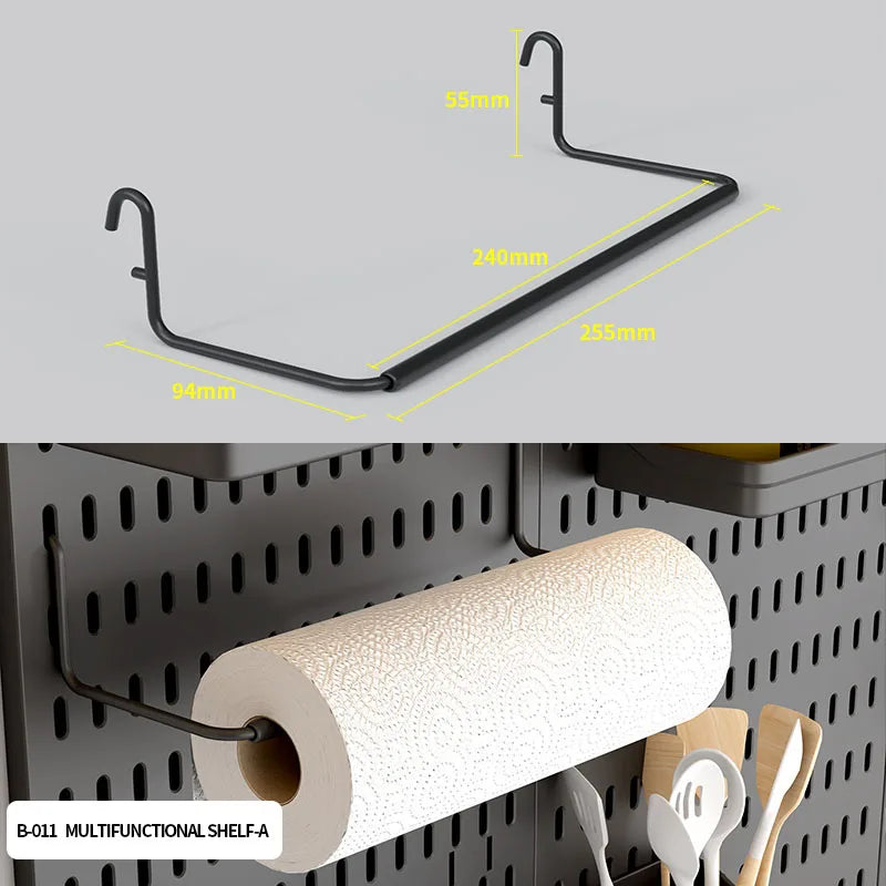 eprolo pegboard combination desktop storage kit with vertical and clip-type pegboard for organized workspace storage