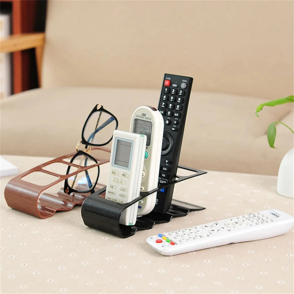eprolo 4-section TV remote control stand holder for organizing home appliance remotes, with multiple slots for easy access.