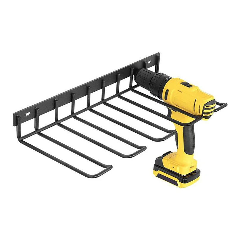 Eprolo wall-mounted electric drill holder and tool organizer with wrench storage, designed for secure wall mounting and easy access.