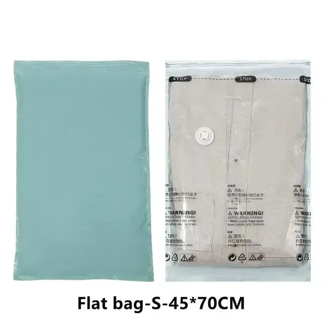 Large eprolo vacuum storage bag with no pump, made of durable plastic for space-saving organization and storage.