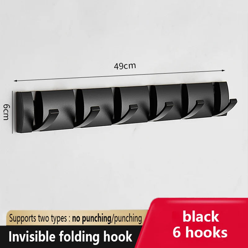 eprolo folding door hooks towel hanger nail-free punch wall rack hook mounted on door with towels hanging and easy installation