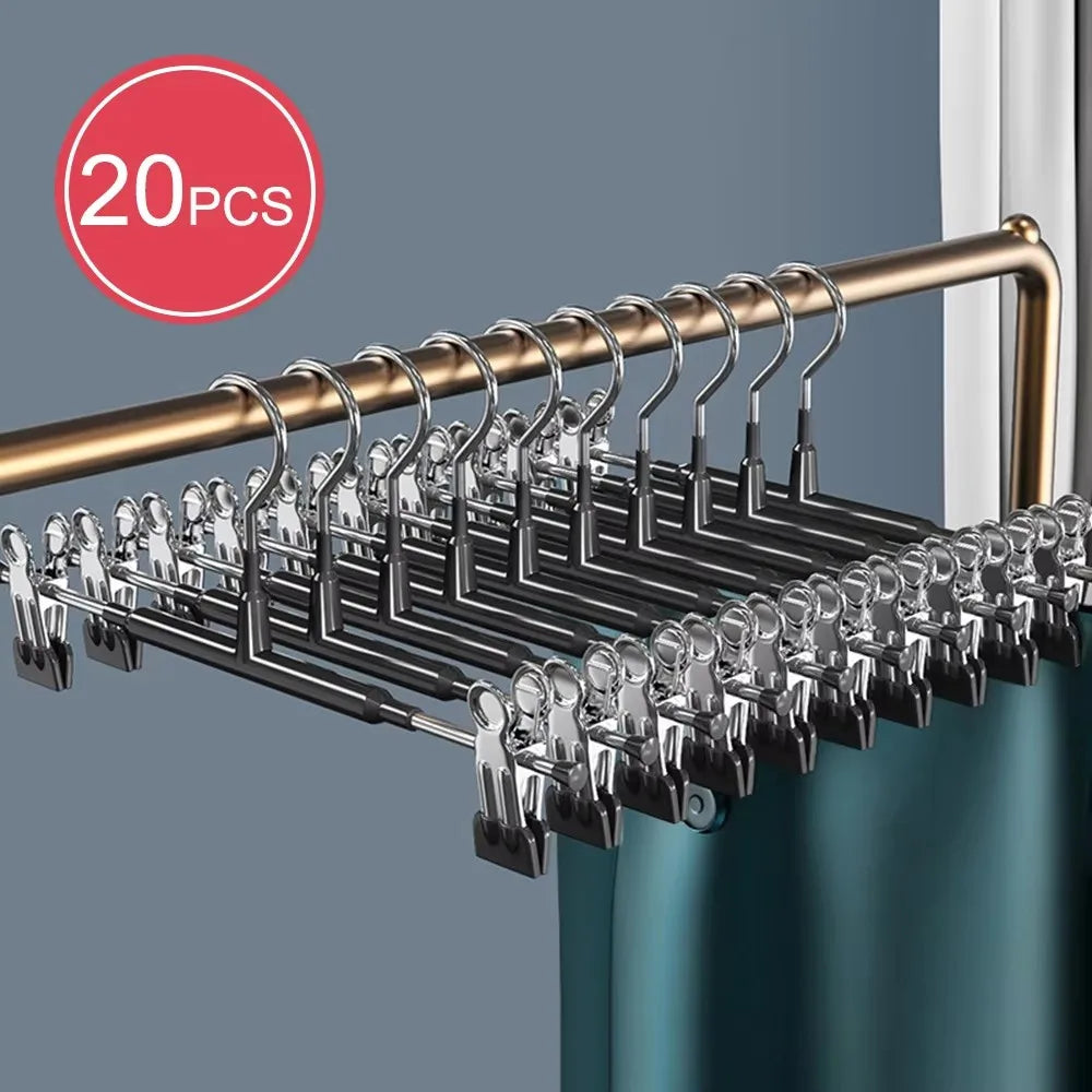 eprolo wardrobe clothes drying rack with skirt clips, seamless stainless steel design for home use, hanging garments and accessories