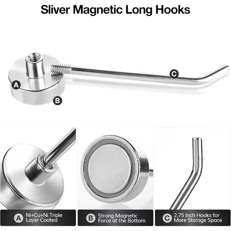 Strong Neodymium Heavy Duty Magnet Right Angle Rack Magnetic Hook