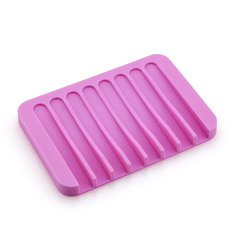 Eprolo free punch soap box with silicone draining soap holder, compact and practical bathroom accessories for soap storage