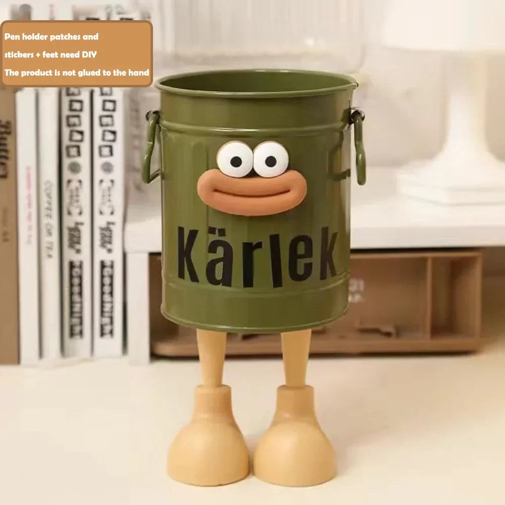 Eprolo cartoon pen and pencil holder organizer with simple storage design, ideal for desk organization and stationery storage.