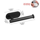 Black gold bathroom wall mount toilet paper holder by eprolo, multifunctional with a sleek, modern design for bathroom decor