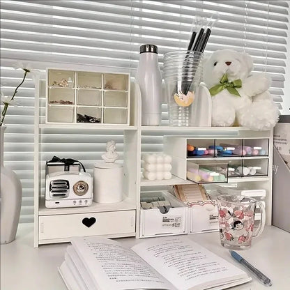 Eprolo double-layer stationery organizer with compartments for office desk accessories and storage, made of durable material.