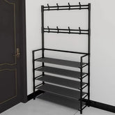 Eprolo 5-level metal shoe rack with a straightforward design and tool-free setup, featuring multiple tiers for organized shoe storage.