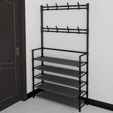 Eprolo 5-level metal shoe rack with tool-free setup, featuring a straightforward design for organized shoe storage.