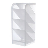 Eprolo matte kawaii large capacity desk pen holder and makeup storage box with compartments for stationery and cosmetics.