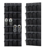 eprolo over the door shoe organizer hanging storage rack with multiple fabric pockets for shoe organization and space saving.