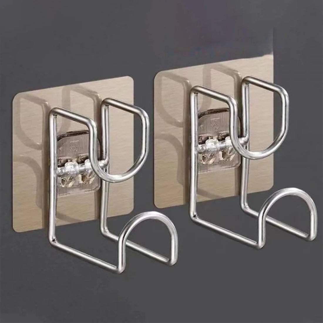 1/2/4/6Pcs Stainless Steel Washbasin Hook Multifunction Punch-free Bathroom