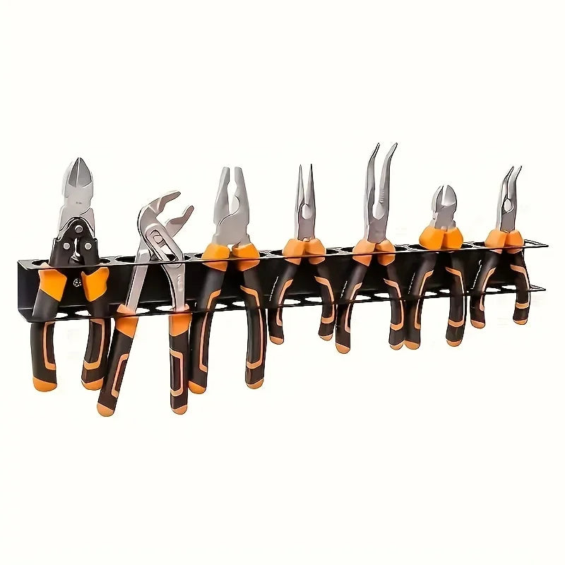 Metal Heavy-Duty Metal Wall-Mounted Tool Organizer with Pre-Drilled Holes