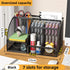 Creative metal desk stationery organizer with pen holder and file storage, by eprolo, for keeping pens, pencils, and documents tidy.