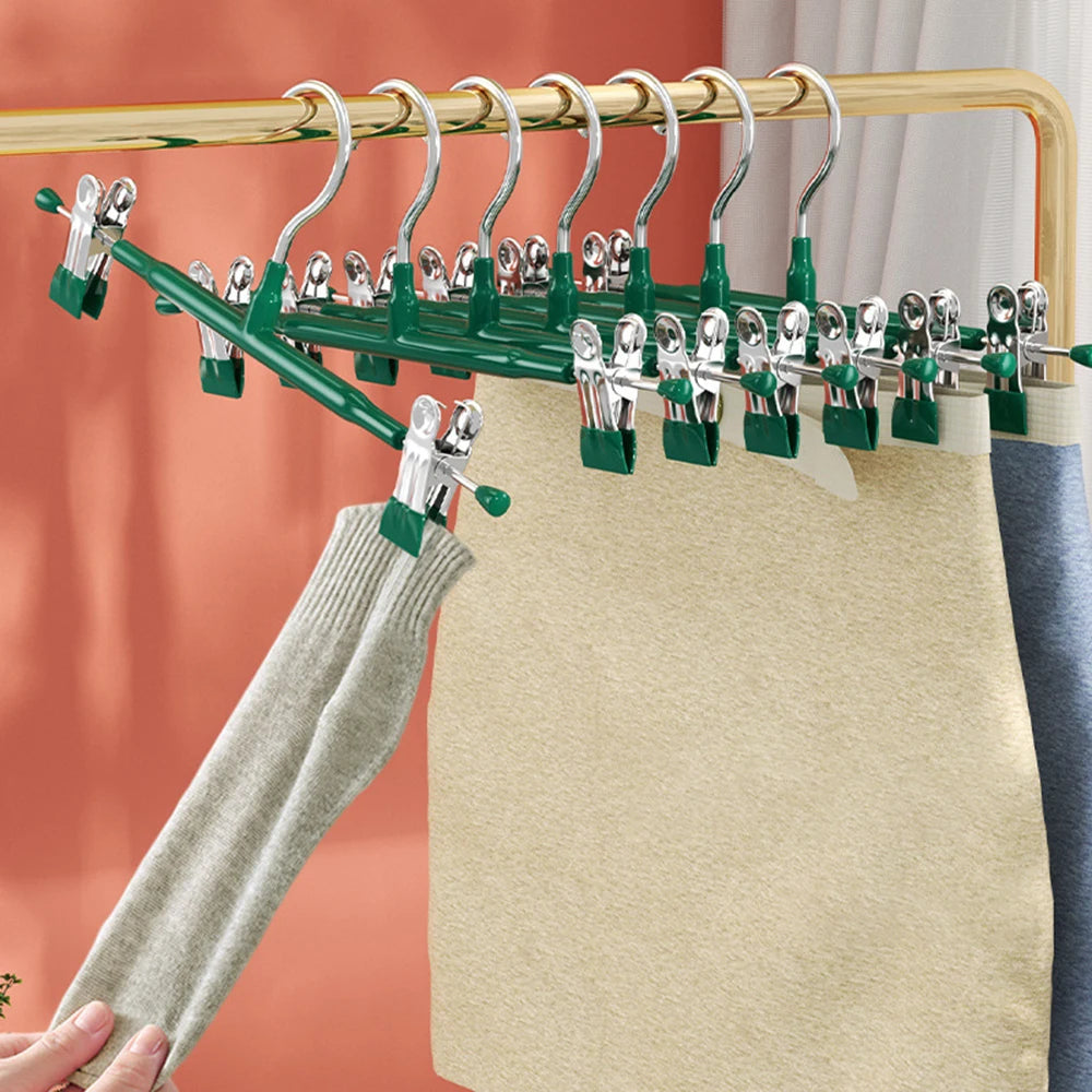 Wardrobe Home Clothes Drying Rack Skirt Clip Seamless Stainless Steel