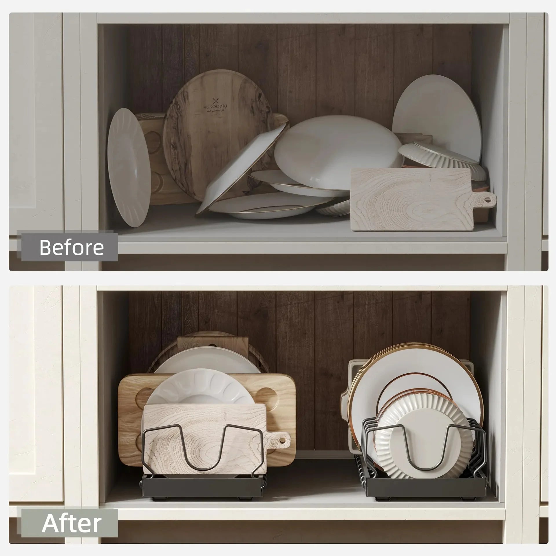 Kitchen Multifunctional Organizer - Spice Rack & Dish Drying Racks Drawer Organizer