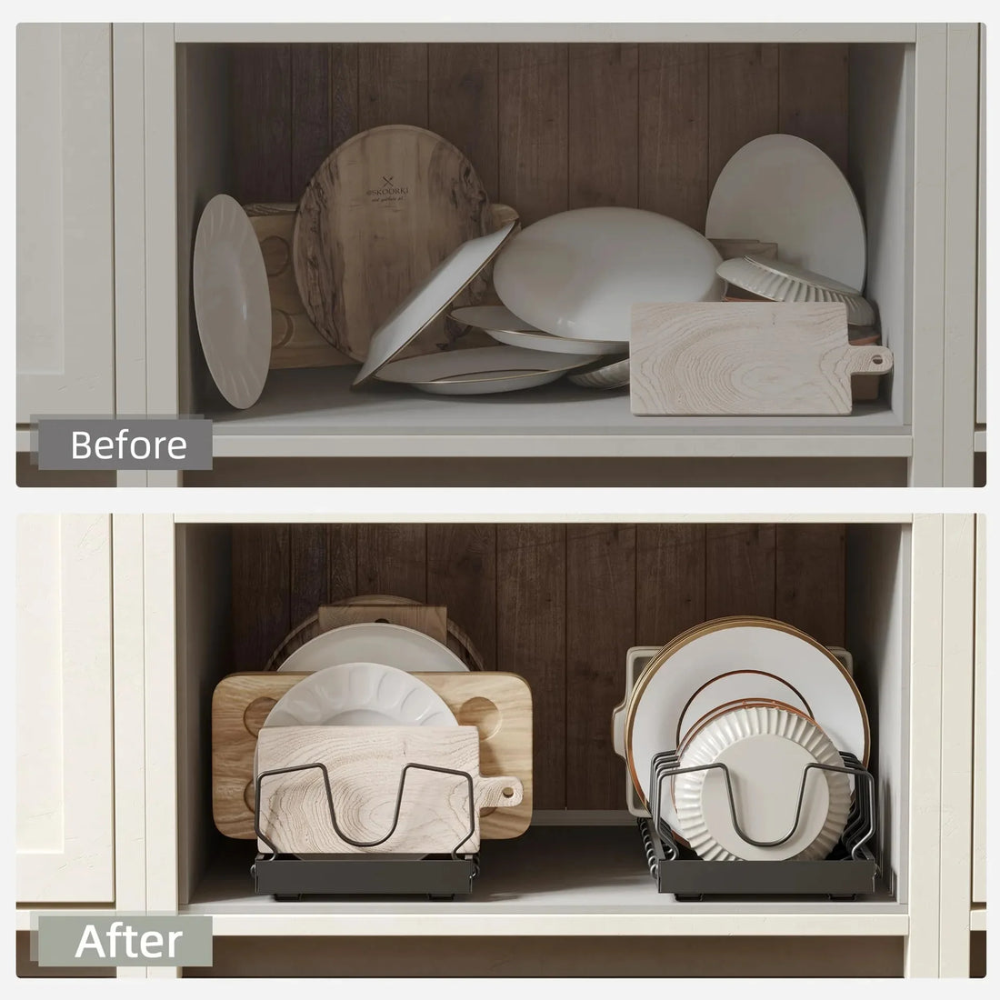 Kitchen Multifunctional Organizer - Spice Rack & Dish Drying Racks Drawer Organizer