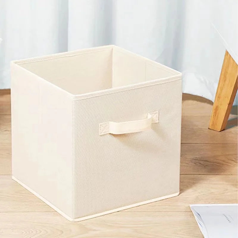 Cube Non Woven Fabric Storage Bin Collapsible Storage Box Home Supplies