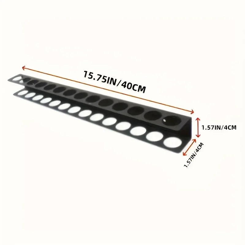 Metal Heavy-Duty Metal Wall-Mounted Tool Organizer with Pre-Drilled Holes