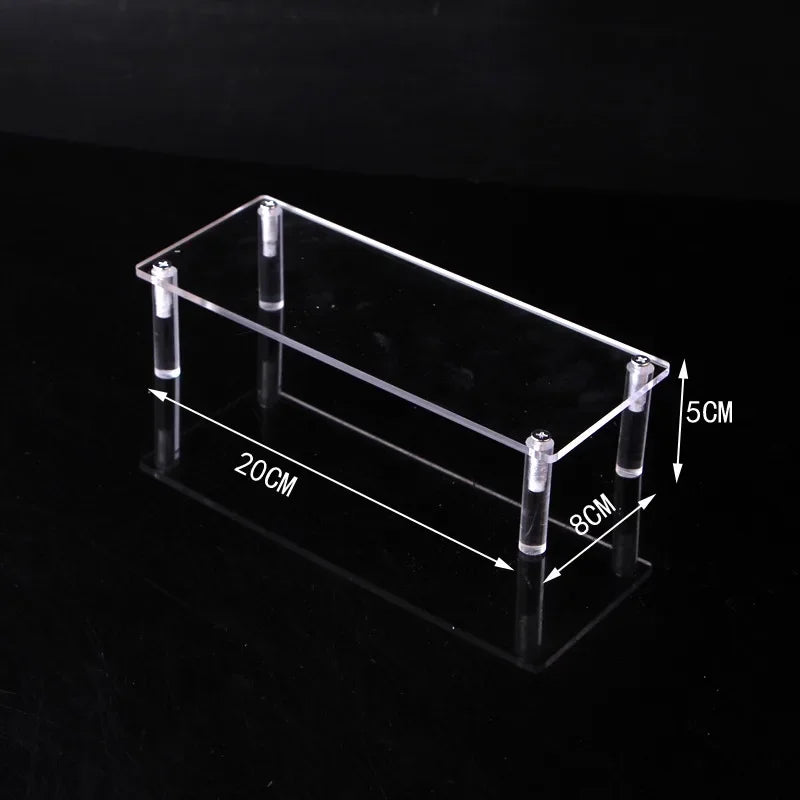 Black 1-5 Tier Acrylic Display Stand Clear Display Riser Rack for Cupcake