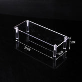 Clear black acrylic display stand with 1-5 tiers, ideal for cupcakes and desserts, by eprolo, showcasing its multiple level design.