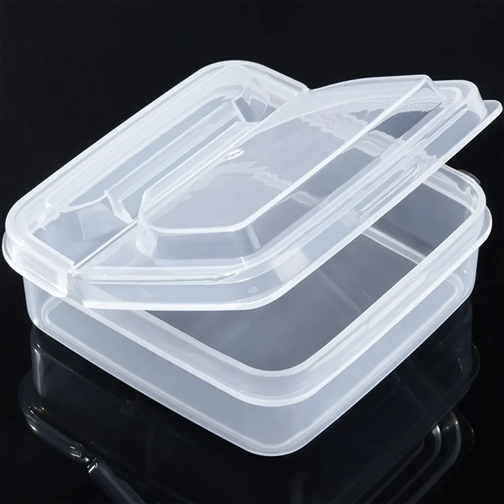2pcs Butter Cheese Storage Box Transparent Cheese Box Refrigerator Storage Box