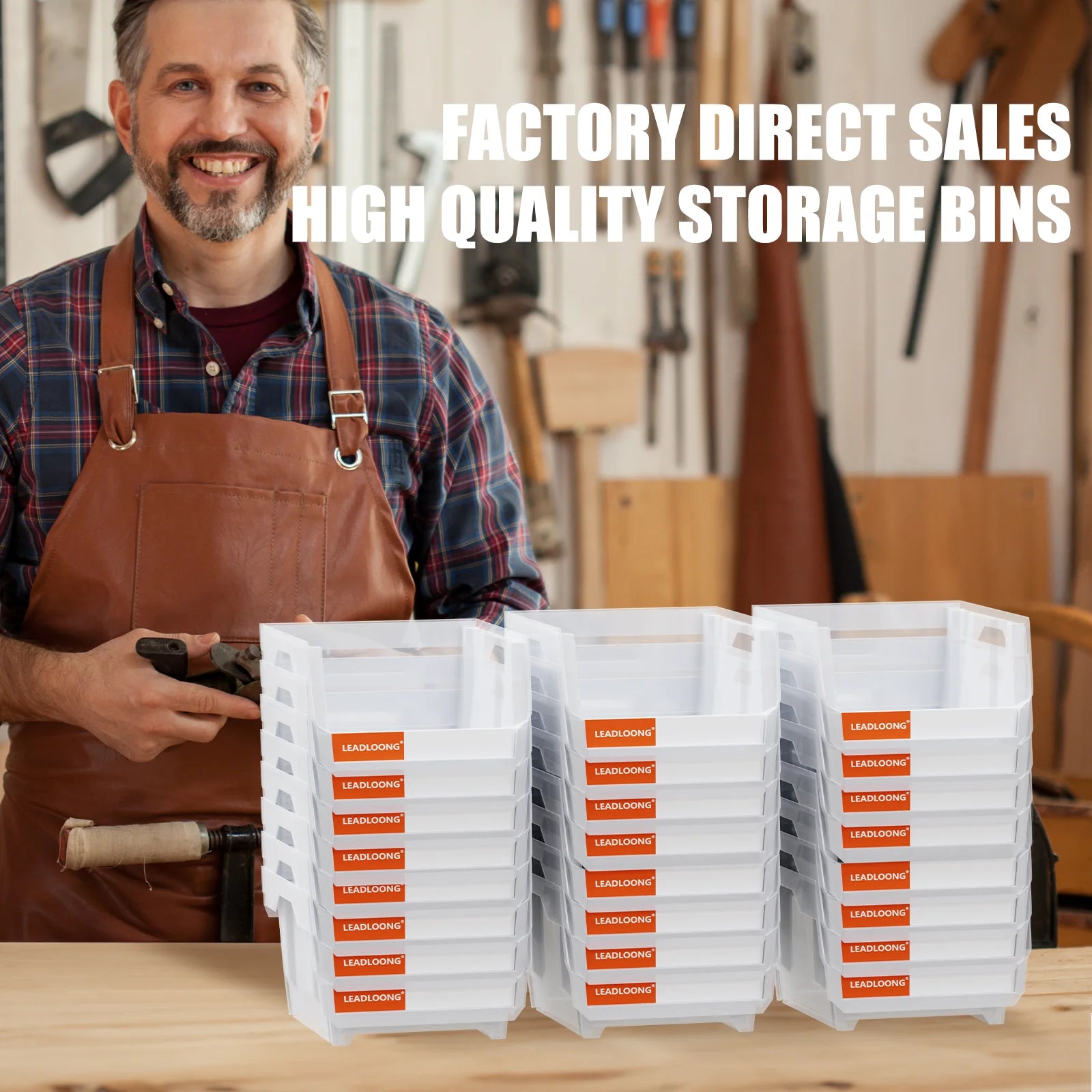 Transparent Parts Bin 6/24pcs 13.5x10.5x7.6cm/5x4*3inch Classified Storage Box