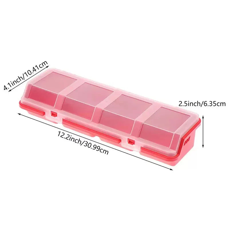 1Pc/2Pcs Multi-Compartment Organizer Box For Screws Storage Case