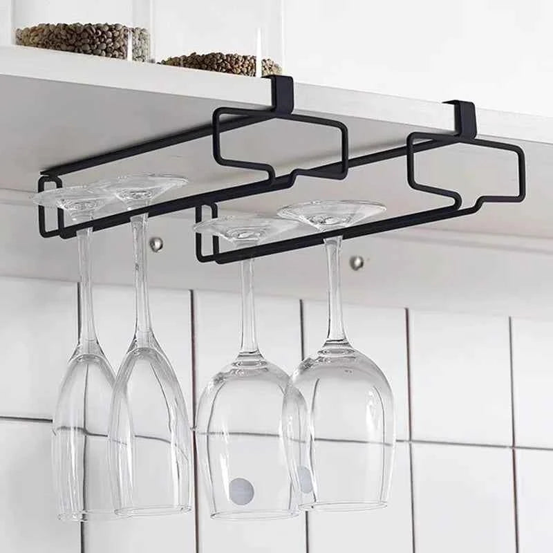 Hanging Red Wine Glass Storage Rack, Home High Footed Cup Storage Rack