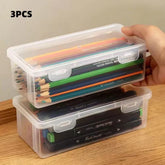 Eprolo translucent plastic pencil case set with large capacity, available in 1 to 4 pieces, for organizing pens and stationery.
