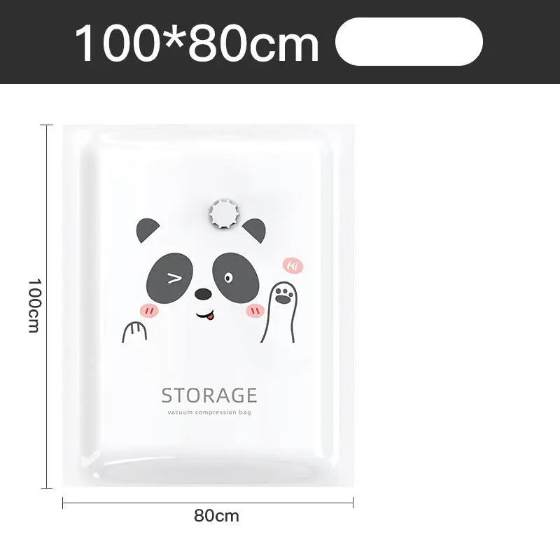 Reusable Vacuum Bag and Pump Cover for Clothes Storing Large Plastic Container
