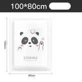 Reusable vacuum bag and pump cover for clothes storage, large plastic container, by eprolo, with clear sealing and durable material.