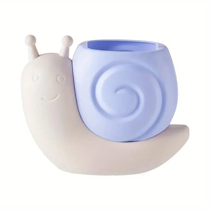 1Pc Snail-Shaped Pen Holder ABS Multi-Functional Desk Organizer