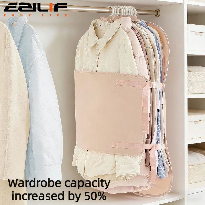 1pc Wardrobe Lazy Compressed Storage Board Dust Cover