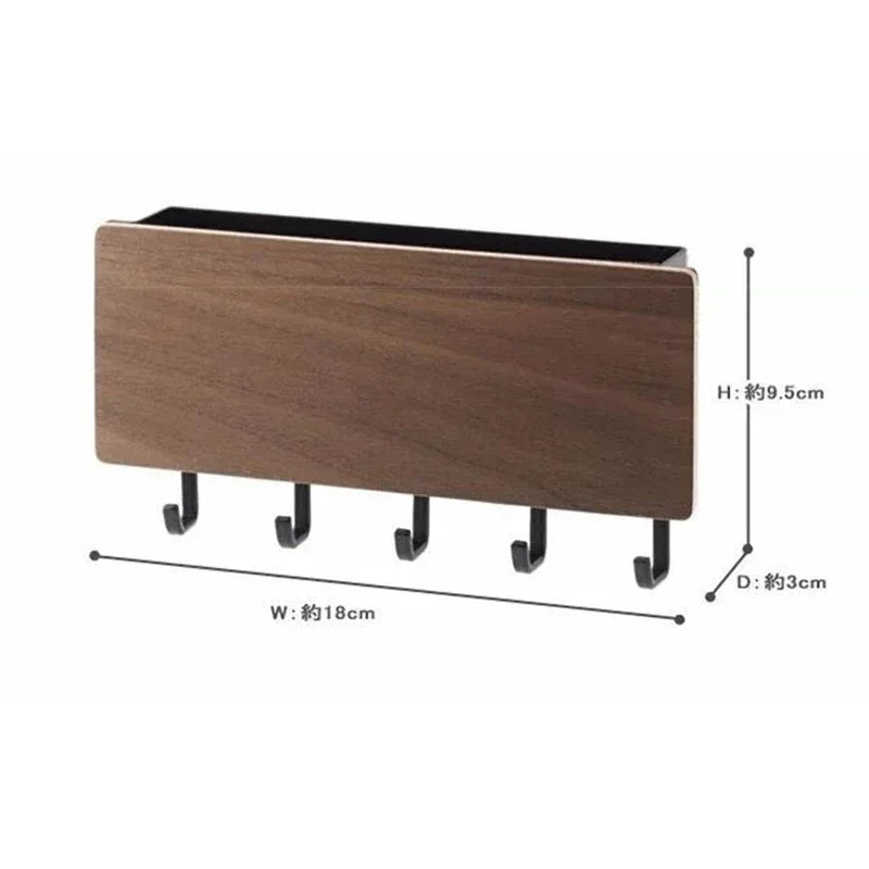 Wall Hanging Bamboo Key Hanger Holder Wall Organizer Rectangle Key Rack