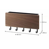 eprolo wall hanging bamboo key hanger and wall organizer with rectangular key rack for organizing keys and small items
