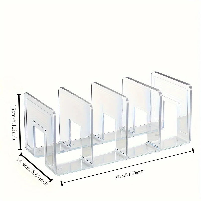 1pcs Handbag and wallet storage rack - transparent plastic bag storage partition
