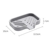 Eprolo sink silicone tray with drain, soap and sponge storage holder, flexible kitchen sink organizer with drainage holes